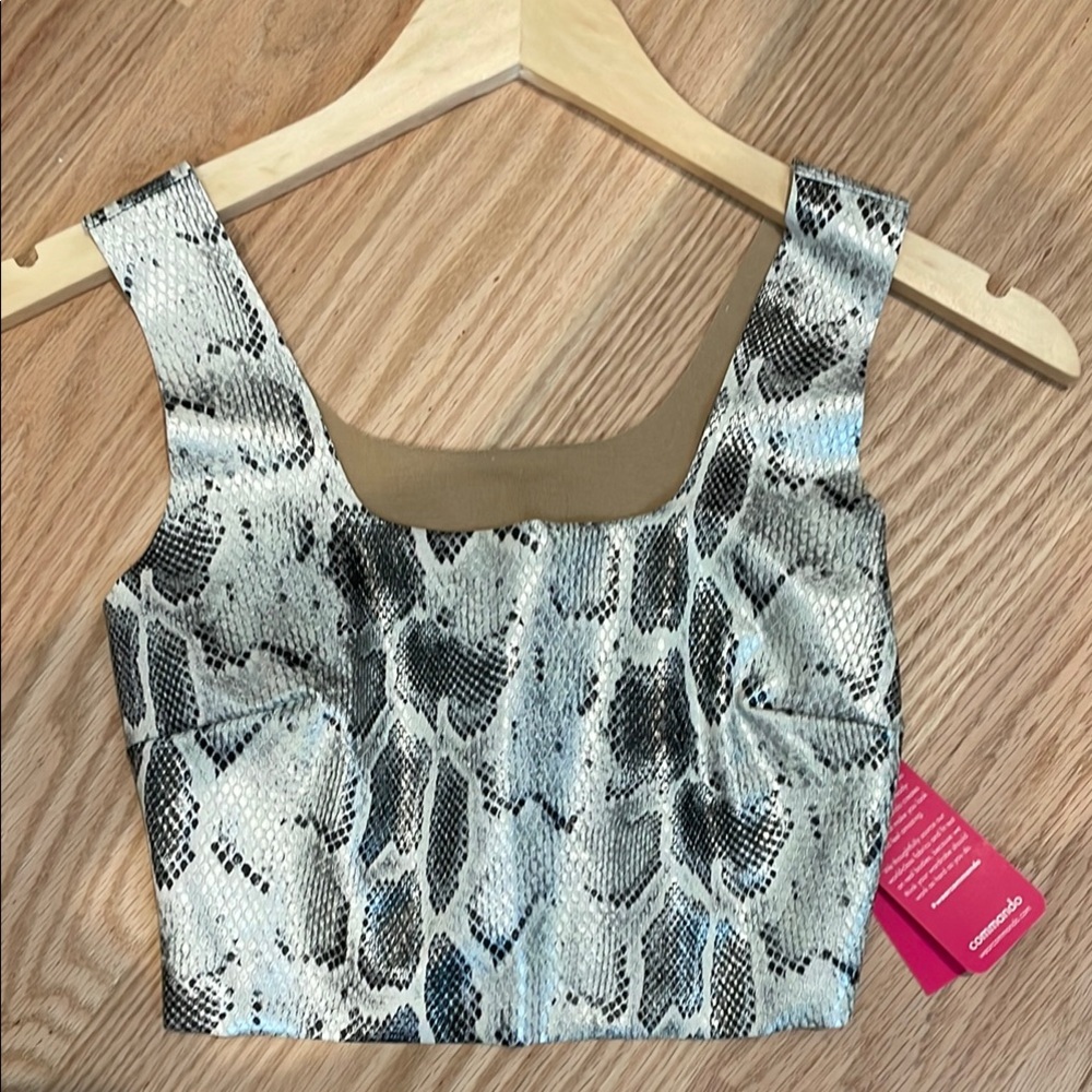 Commando Snakeskin Faux Leather Top